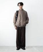 画像をギャラリービューアに読み込む, ssstein(シュタイン)のEASY LONG WIDE TROUSERS (2/90 WOOL GABARDINE) - DARK BROWNの公式通販サイトsession福岡セレクトショップ
