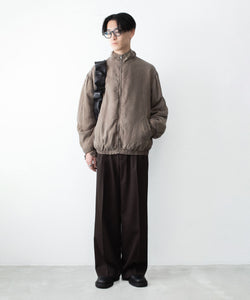 ssstein / シュタイン】EASY LONG WIDE TROUSERS (2/90 WOOL GABARDINE