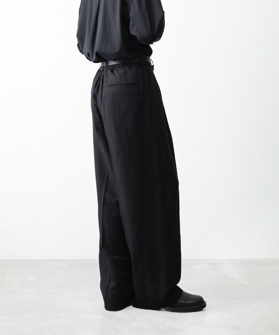 ssstein(シュタイン)のVIS/LI/RA TWILL EASY LONG WIDE TROUSERS - BLACKの公式通販サイトsession福岡セレクトショップ