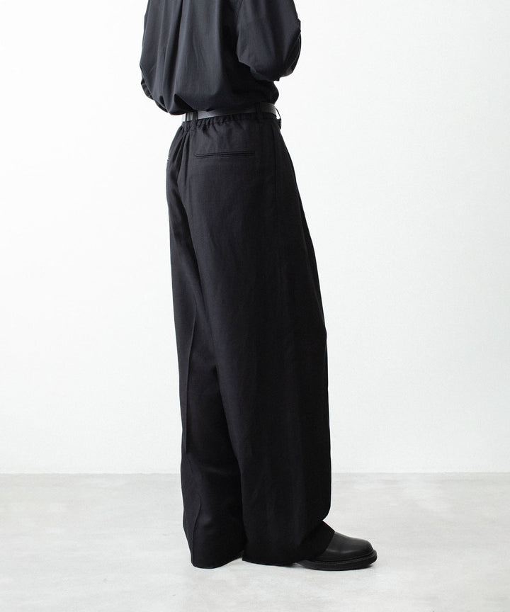 ssstein(シュタイン)のVIS/LI/RA TWILL EASY LONG WIDE TROUSERS - BLACKの公式通販サイトsession福岡セレクトショップ