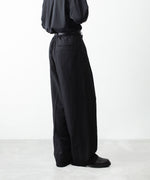 画像をギャラリービューアに読み込む, ssstein(シュタイン)のVIS/LI/RA TWILL EASY LONG WIDE TROUSERS - BLACKの公式通販サイトsession福岡セレクトショップ
