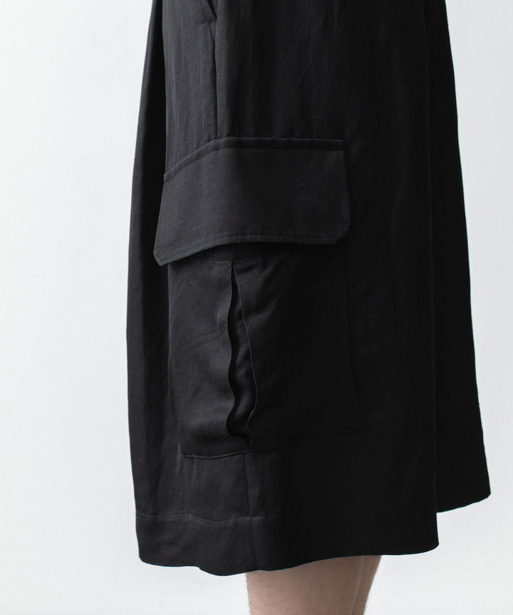 ssstein(シュタイン)のVIS/LI BRIGHT TWILL CARGO SHORT TROUSERS - BLACKの公式通販サイトsession福岡セレクトショップ