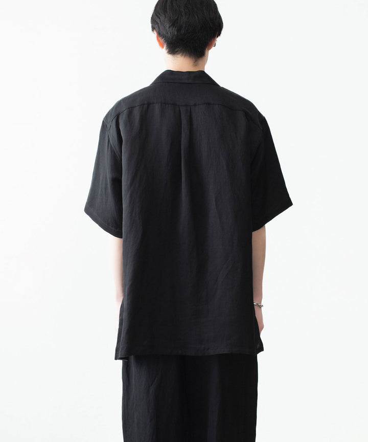 ssstein(シュタイン)のVIS/LI BRIGHT TWILL OVERSIZED OPEN COLLAR SS SHIRT - BLACKの公式通販サイトsession福岡セレクトショップ