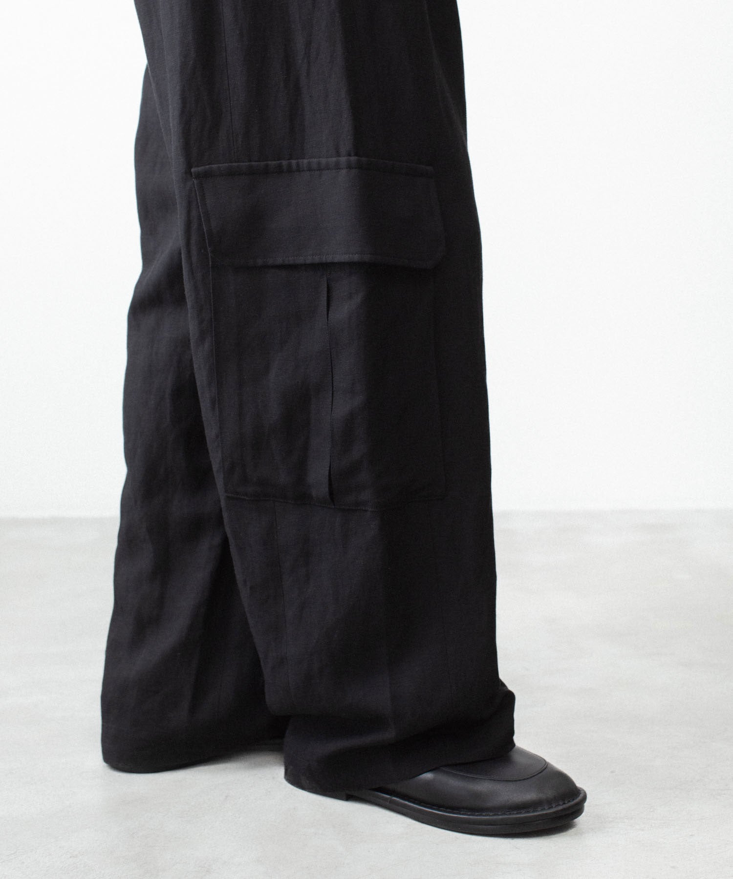 ssstein VIS/LI/RA TWILL カーゴトラウザーズ M ブラック ssstein / シュタイン】VIS/LI/RA TWILL CARGO TROUSERS - BLACK