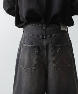 ssstein / シュタイン】BAGGY DENIM SHORTS - BLACK | 公式通販サイト