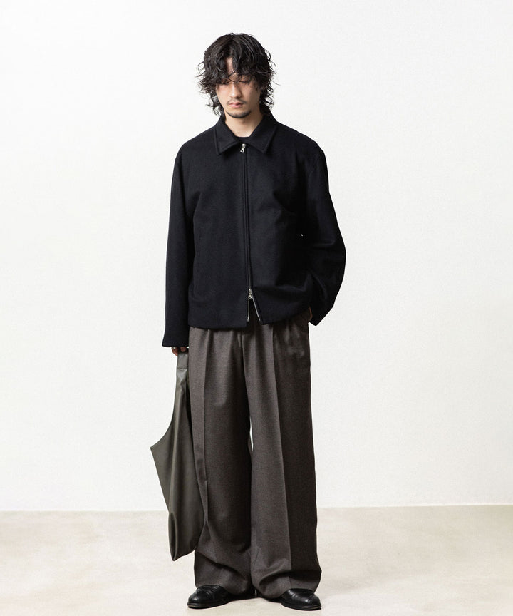 ssstein(シュタイン)のWOOL CASHMERE ZIP SHORT JACKET - BLACKの公式通販サイトsession福岡セレクトショップ