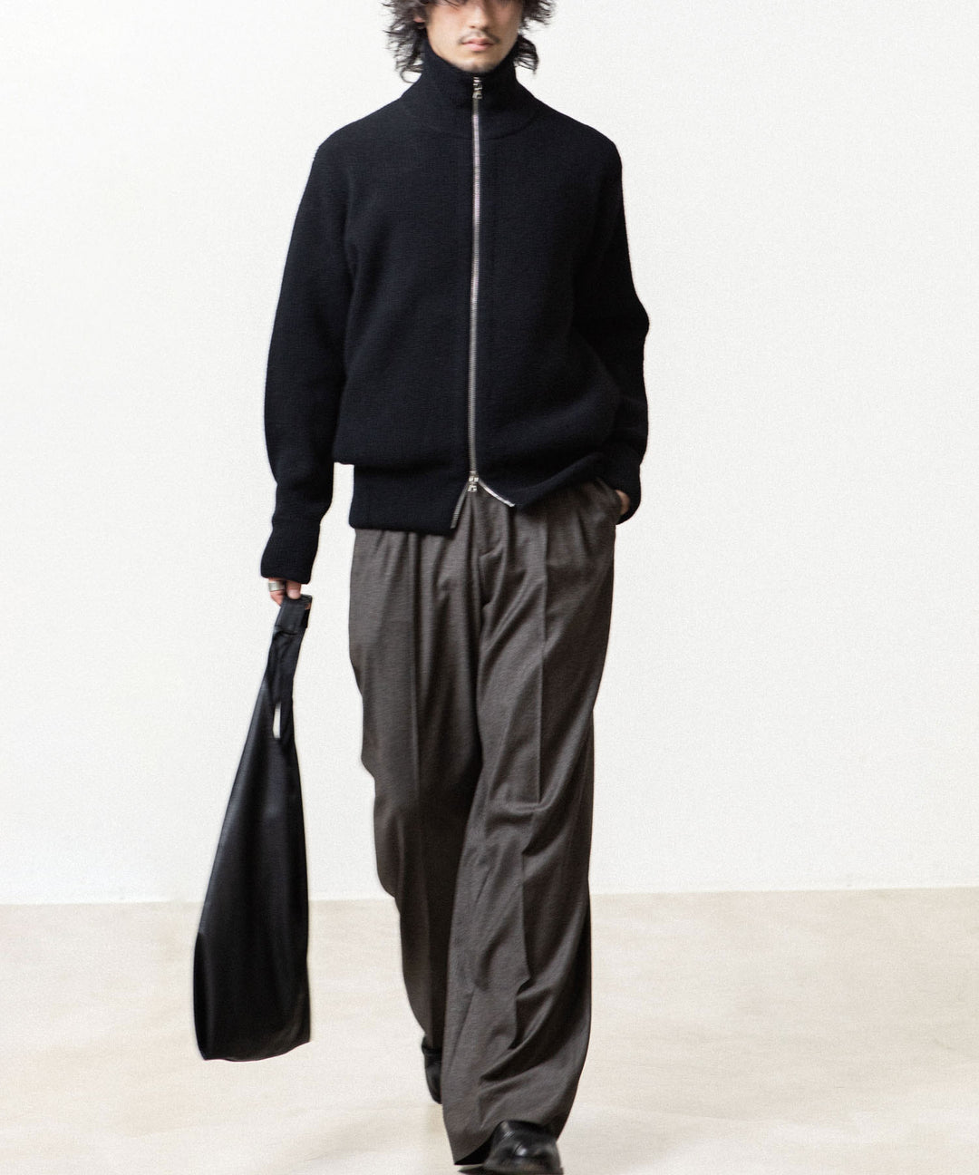 ssstein(シュタイン)のEXTRA FINE WOOL KNIT DRIVERS - BLACKの公式通販サイトsession福岡セレクトショップ