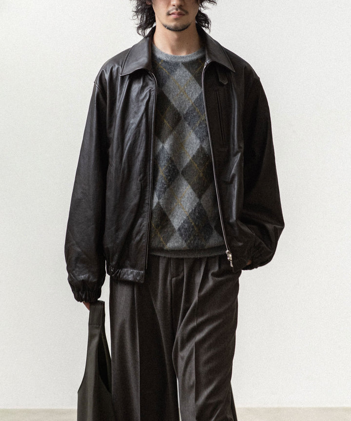 ssstein(シュタイン)のFINE WOOL ARGYLE KNIT CREW NECK LS - LIGHT GREY MULTIの公式通販サイトsession福岡セレクトショップ