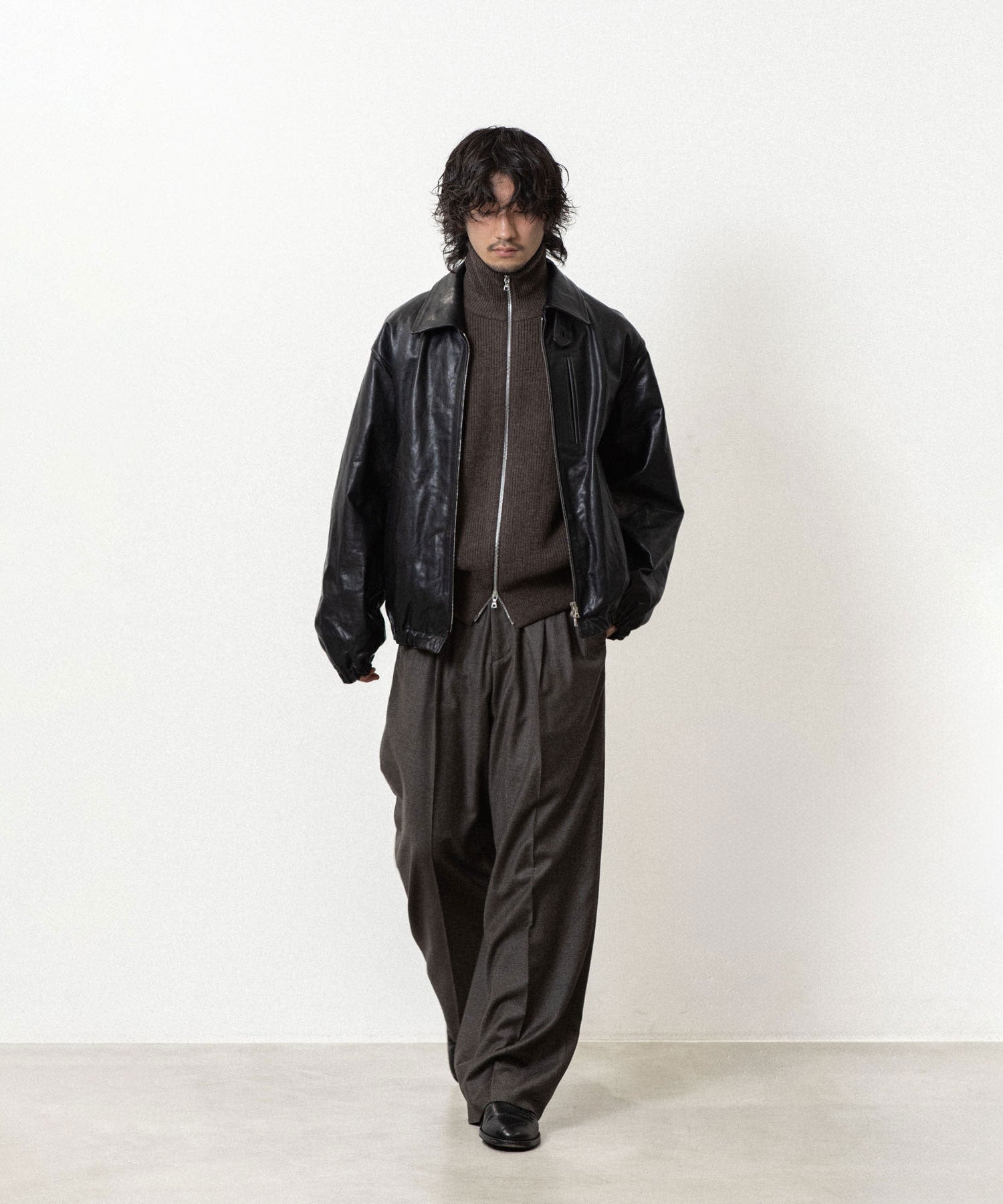 ssstein / シュタイン】EXTRA FINE WOOL KNIT DRIVERS - MOCHA | 公式