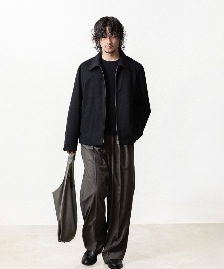 ssstein(シュタイン)のWOOL CASHMERE ZIP SHORT JACKET - BLACKの公式通販サイトsession福岡セレクトショップ