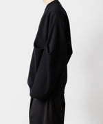 画像をギャラリービューアに読み込む, ssstein(シュタイン)のOVERSIZED DOUBLE KNIT REVERSIBLE LS - BLACK×BLACKの公式通販サイトsession福岡セレクトショップ
