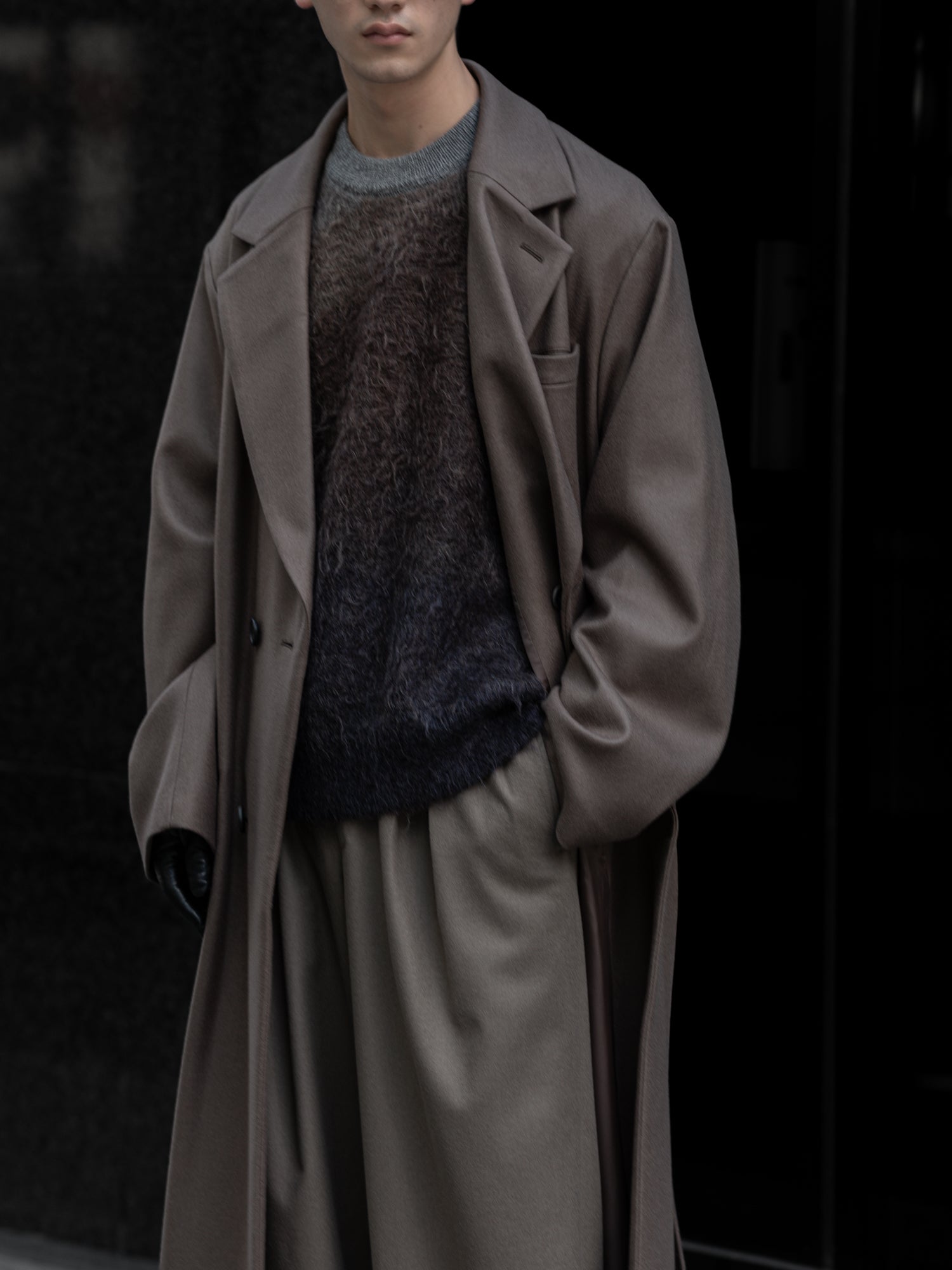 ssstein(シュタイン)の24AWコレクション GRADATION MOHAIR KNIT LS - BROWN GREY GRADATION 公式通販サイトsession福岡セレクトショップ