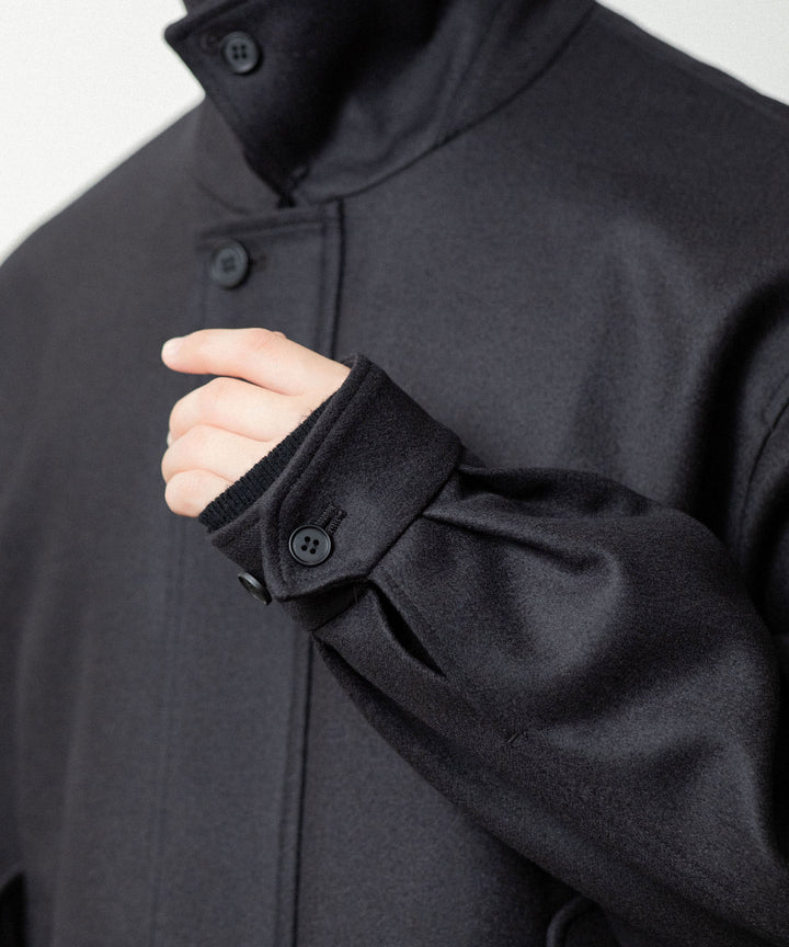 ssstein(シュタイン)のWOOL MELTON HARRINGTON JACKET - DARK CHARCOALの公式通販サイトsession福岡セレクトショップ