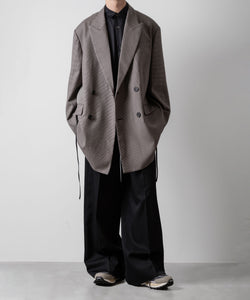 ssstein(シュタイン)のDOUBLE WEAVE HOUNDSTOOTH PEAK LAPEL SHORT COAT - HOUNDSTOOTHの公式通販サイトsession福岡セレクトショップ