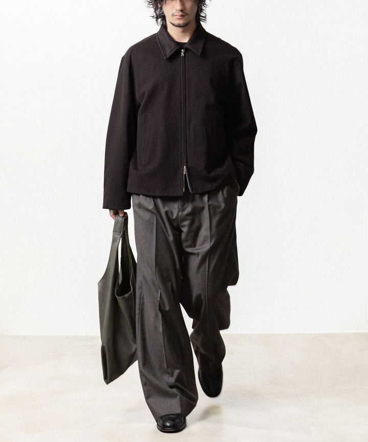 ssstein(シュタイン)のWOOL CASHMERE ZIP SHORT JACKET - DARK BROWNの公式通販サイトsession福岡セレクトショップ