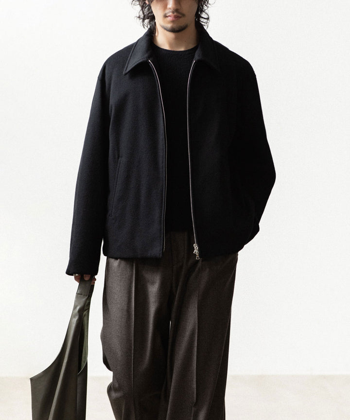ssstein(シュタイン)のWOOL CASHMERE ZIP SHORT JACKET - BLACKの公式通販サイトsession福岡セレクトショップ