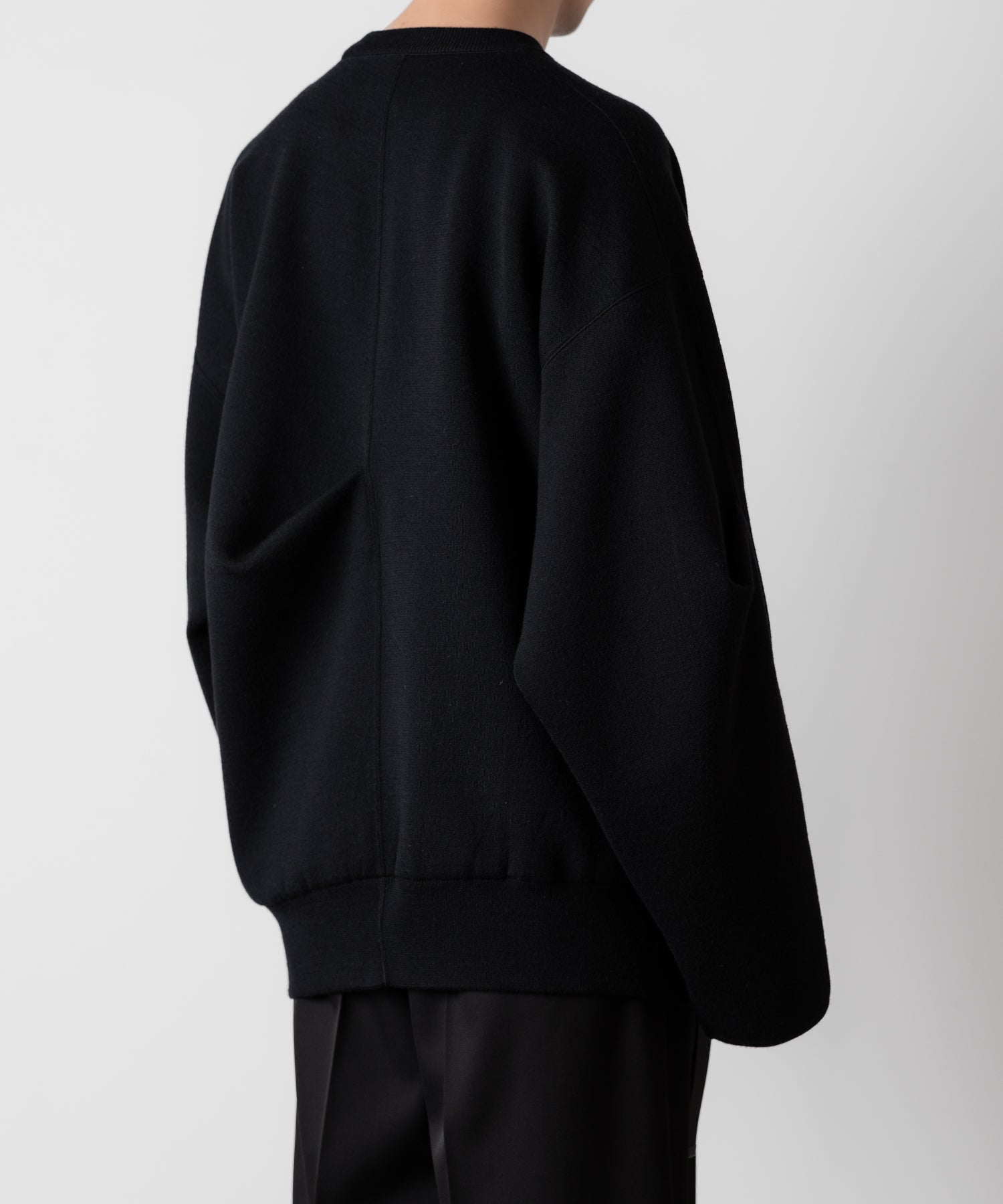 ssstein(シュタイン)のOVERSIZED DOUBLE KNIT REVERSIBLE LS - BLACK×BLACKの公式通販サイトsession福岡セレクトショップ