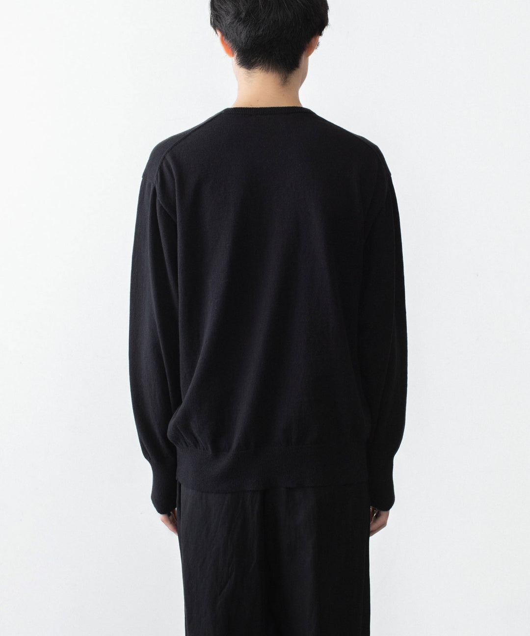 ssstein(シュタイン)のORGANIC COTTON KNIT CREW NECK LS - BLACKの公式通販サイトsession福岡セレクトショップ