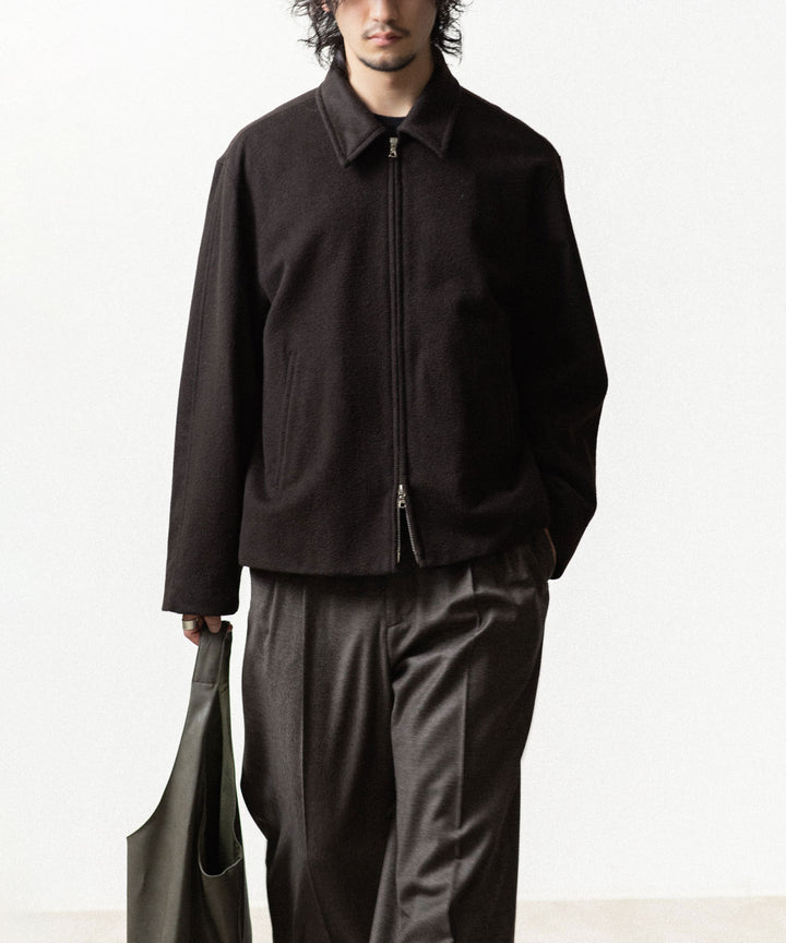 ssstein(シュタイン)のWOOL CASHMERE ZIP SHORT JACKET - DARK BROWNの公式通販サイトsession福岡セレクトショップ