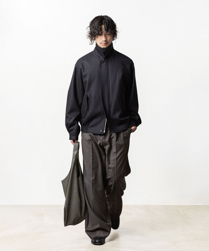 ssstein(シュタイン)のWOOL MELTON HARRINGTON JACKET - DARK CHARCOALの公式通販サイトsession福岡セレクトショップ