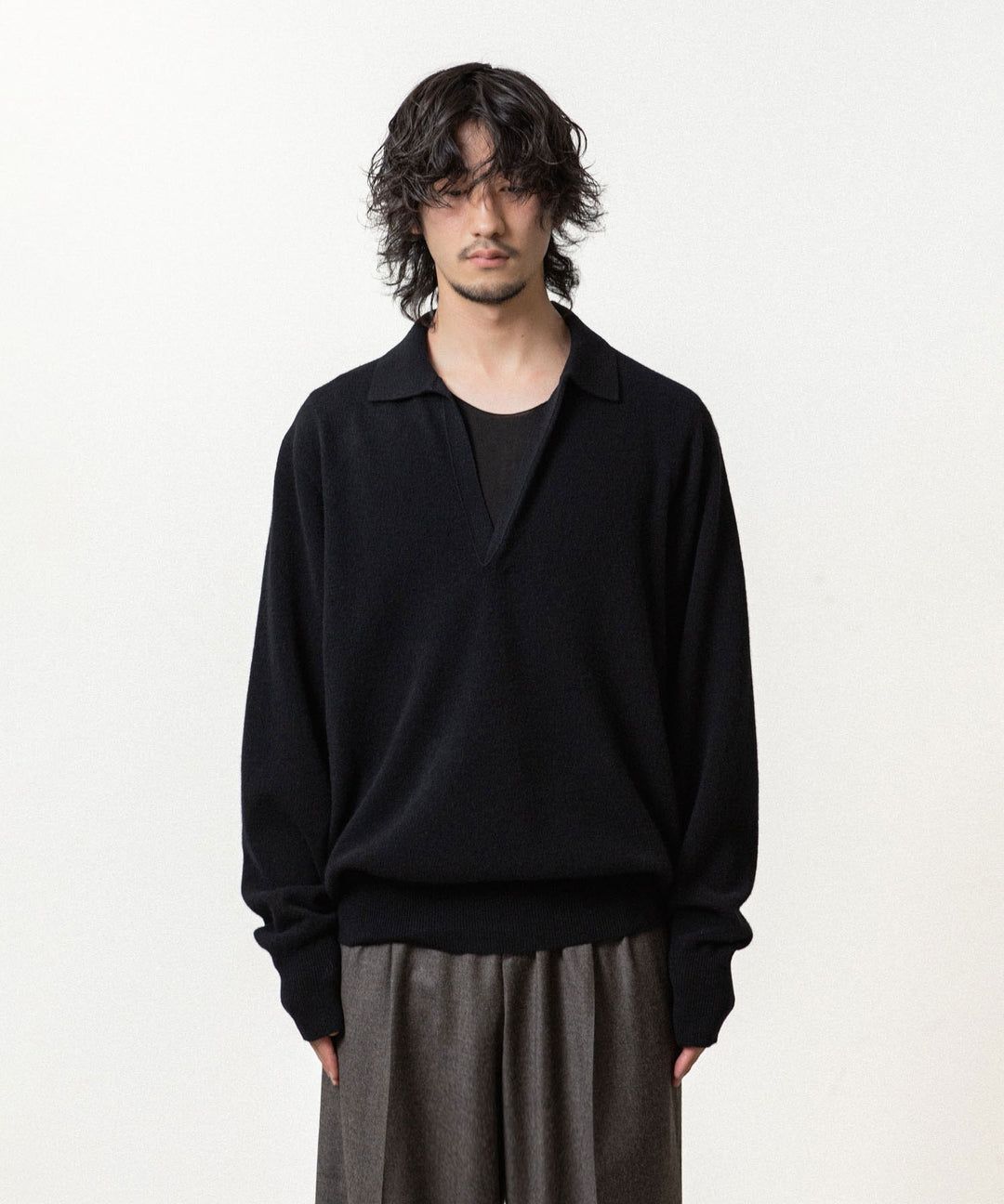 ssstein(シュタイン)のEXTRA FINE WOOL KNIT SKIPPER - BLACKの公式通販サイトsession福岡セレクトショップ