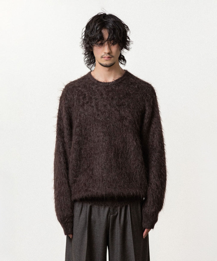 ssstein(シュタイン)の KID MOHAIR KNIT CREW NECK LS - DARK BROWNの公式通販サイトsession福岡セレクトショップ