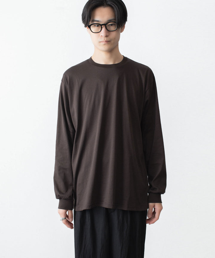 ssstein(シュタイン)のSUVIN COTTON BASIC LS TEE - DARK BROWNの公式通販サイトsession福岡セレクトショップ
