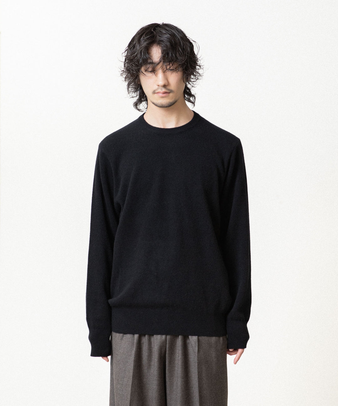 ssstein(シュタイン)のEXTRA FINE WOOL KNIT CREW NECK LS - BLACKの公式通販サイトsession福岡セレクトショップ