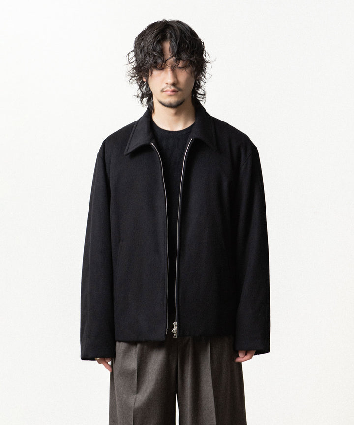 ssstein(シュタイン)のWOOL CASHMERE ZIP SHORT JACKET - BLACKの公式通販サイトsession福岡セレクトショップ