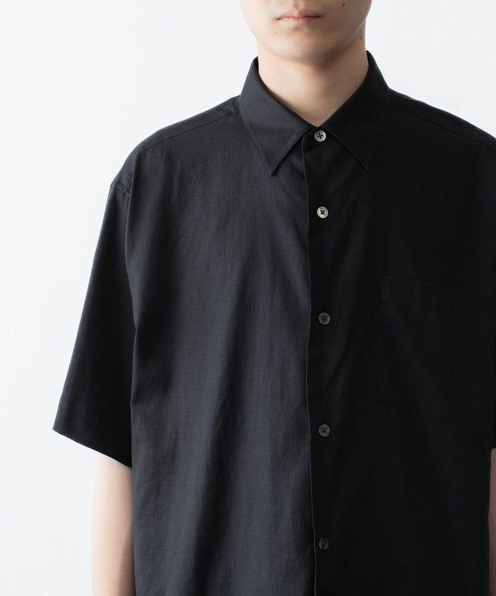ssstein(シュタイン)のCOTTON SILK OVERSIZED SS SHIRT - BLACKの公式通販サイトsession福岡セレクトショップ