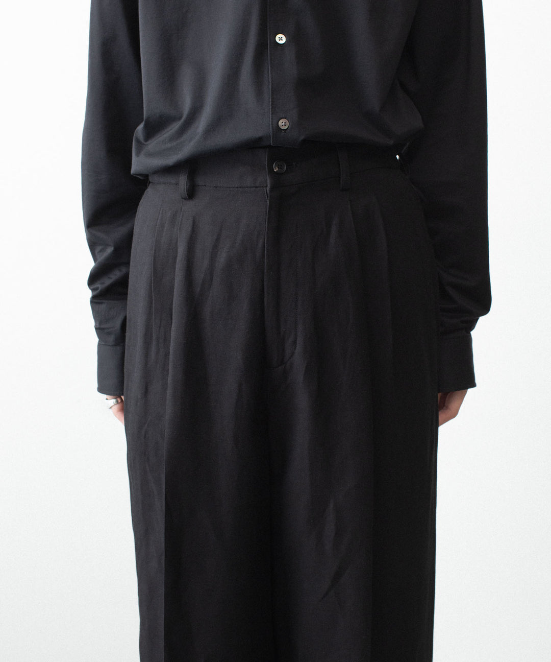 ssstein(シュタイン)のVIS/LI/RA TWILL EASY LONG WIDE TROUSERS - BLACKの公式通販サイトsession福岡セレクトショップ