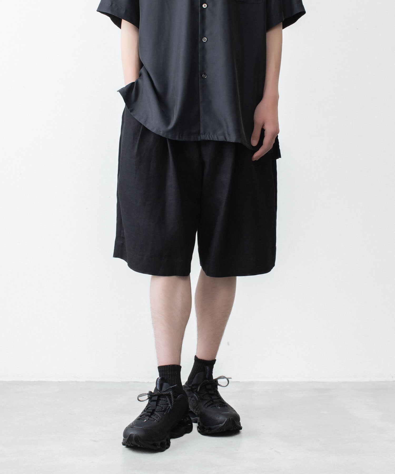 ssstein / シュタイン】VIS/LI/RA TWILL WIDE EASY SHORT TROUSERS