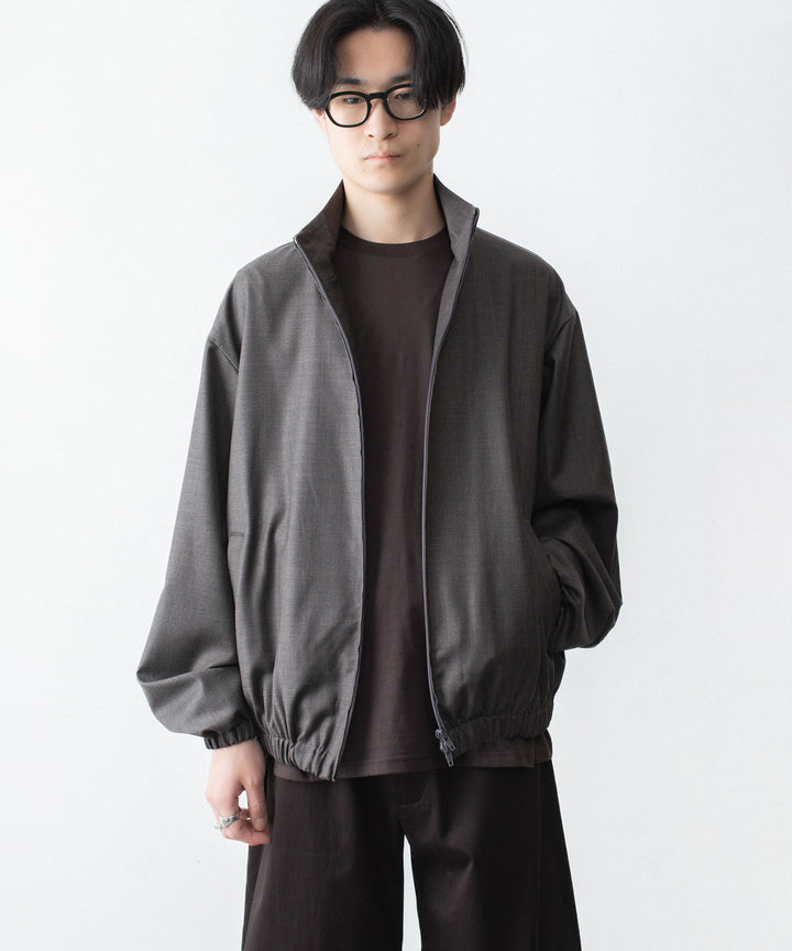 ssstein(シュタイン)のEXTRA FINE WOOL SHIRRED LIGHT ZIP JACKET - BROWN GREYの公式通販サイトsession福岡セレクトショップ