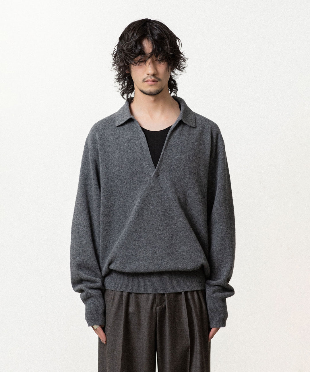 ssstein(シュタイン)のEXTRA FINE WOOL KNIT SKIPPER - GREY公式通販サイトsession福岡セレクトショップ
