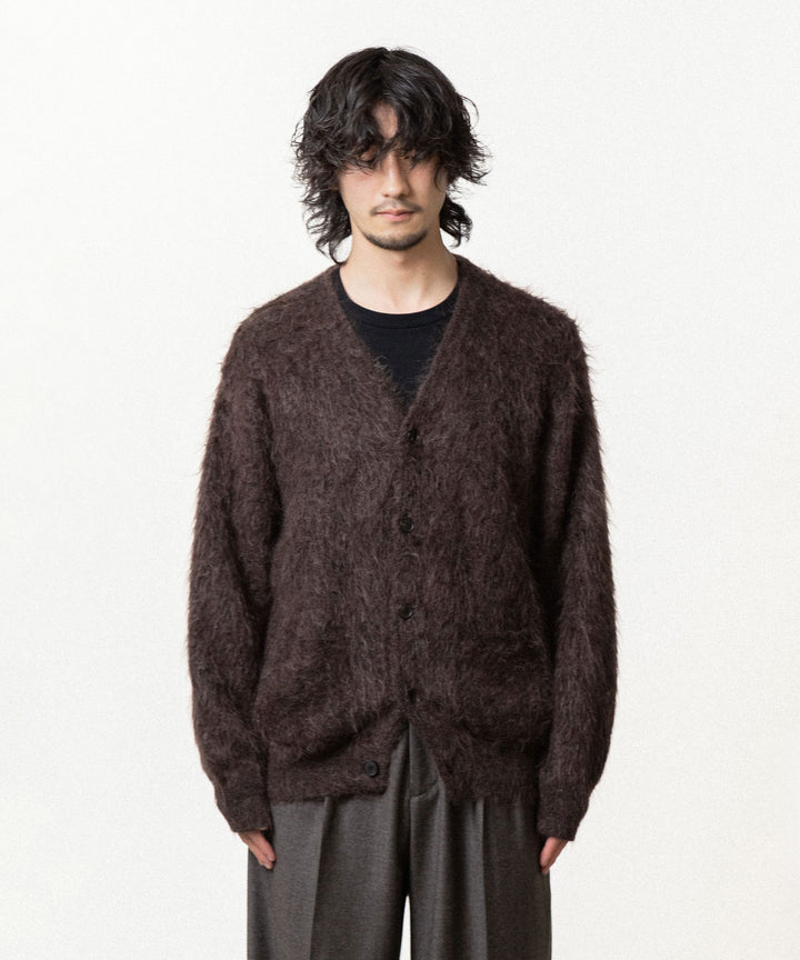 ssstein(シュタイン)の KID MOHAIR KNIT V NECK CARDIGAN - DARK BROWNの公式通販サイトsession福岡セレクトショップ