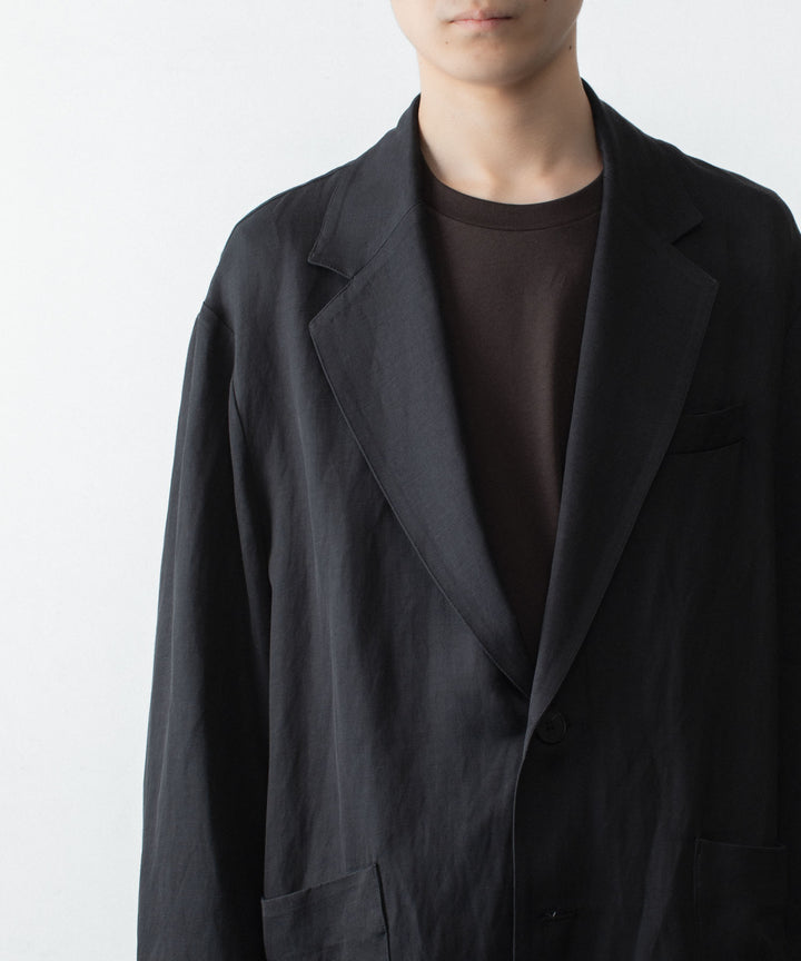 ssstein(シュタイン)のVIS/LI BRIGHT TWILL SINGLE BREASTED JACKET - DARK CHARCOALの公式通販サイトsession福岡セレクトショップ