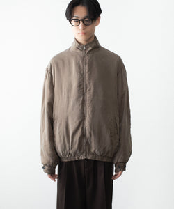 ssstein / シュタイン】CUPRO FIBRIL VINTAGE ZIP JACKET - KHAKI