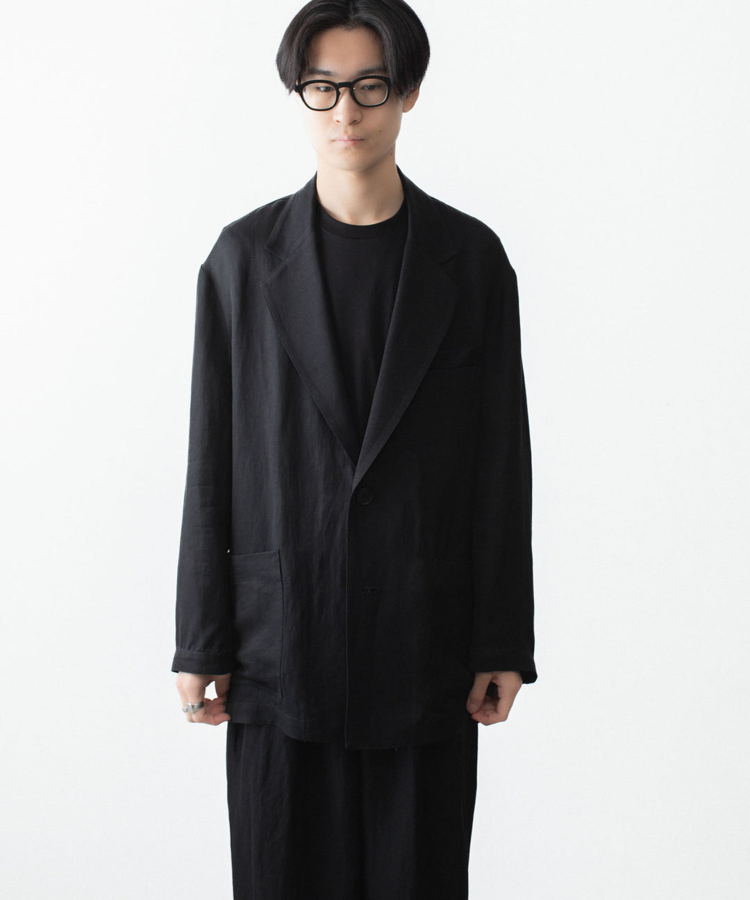 ssstein(シュタイン)のVIS/LI BRIGHT TWILL SINGLE BREASTED JACKET - BLACKの公式通販サイトsession福岡セレクトショップ