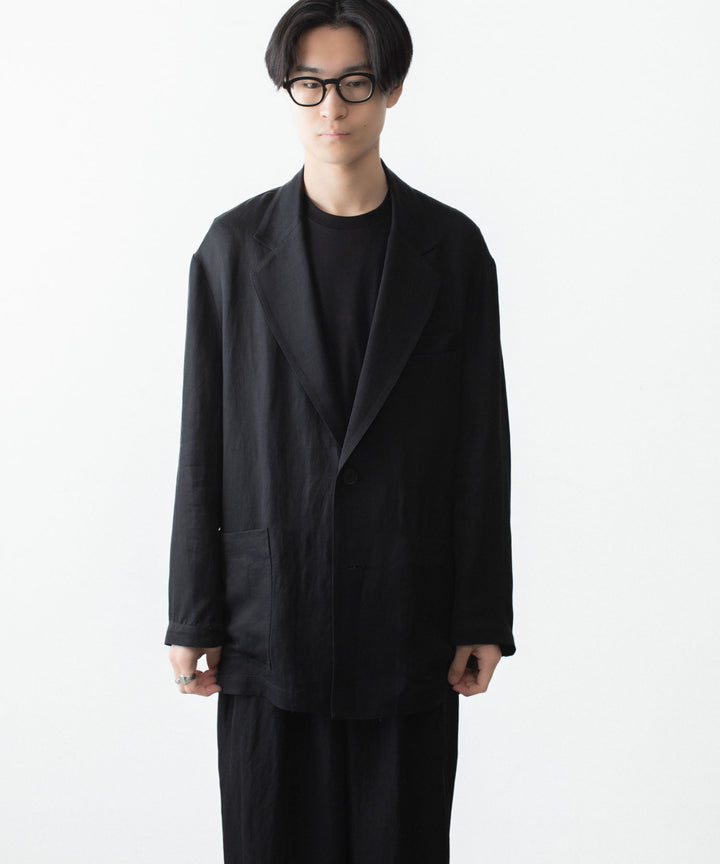 ssstein(シュタイン)のVIS/LI BRIGHT TWILL SINGLE BREASTED JACKET - BLACKの公式通販サイトsession福岡セレクトショップ