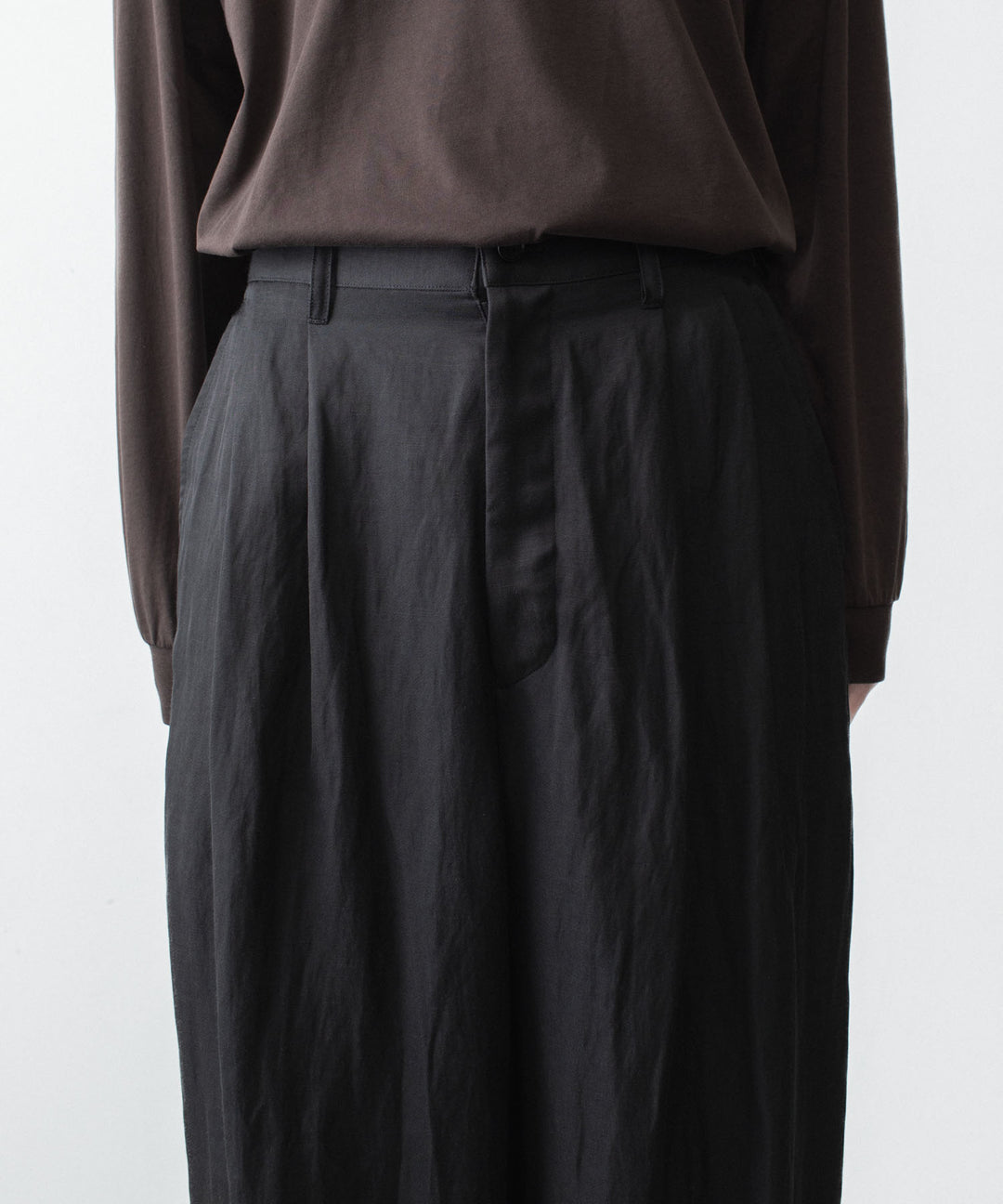 ssstein(シュタイン)のVIS/LI BRIGHT TWILL WIDE EASY TROUSERS - DARK CHARCOALの公式通販サイトsession福岡セレクトショップ