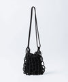 【ssstein】PARA CORD HAND KNIT BAG - BLACK