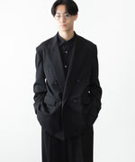 画像をギャラリービューアに読み込む, ssstein(シュタイン)のDOUBLE BREASTED BLAZER - BLACKの公式通販サイトsession福岡セレクトショップ
