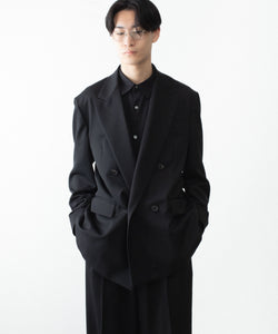 ssstein / シュタイン】DOUBLE BREASTED BLAZER - BLACK | 公式通販 