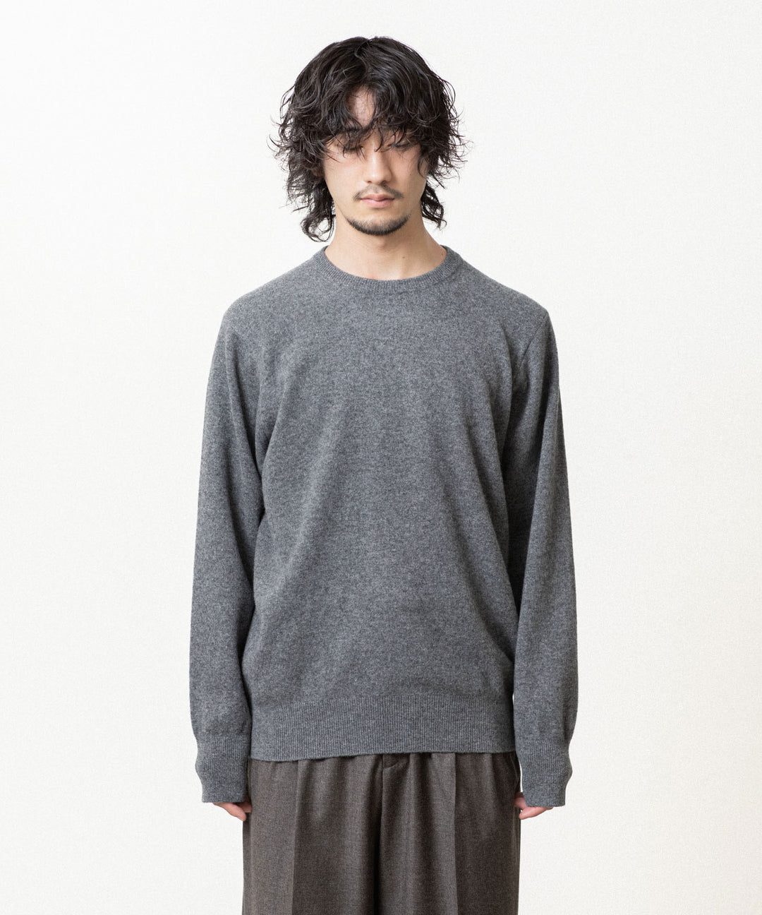ssstein(シュタイン)のEXTRA FINE WOOL KNIT CREW NECK LS - GREYの公式通販サイトsession福岡セレクトショップ