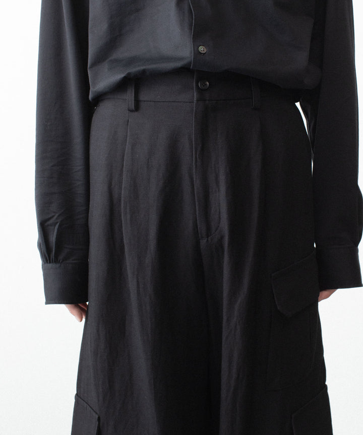 ssstein(シュタイン)のVIS/LI/RA TWILL CARGO TROUSERS - BLACKの公式通販サイトsession福岡セレクトショップ