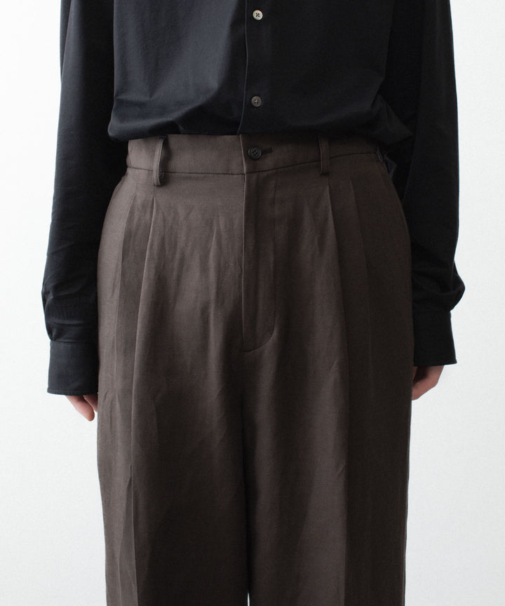 ssstein(シュタイン)のVIS/LI/RA TWILL EASY LONG WIDE TROUSERS - KHAKI BROWNの公式通販サイトsession福岡セレクトショップ
