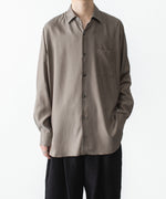 画像をギャラリービューアに読み込む, ssstein(シュタイン)のCUPRO TWILL OVERSIZED LS SHIRT - TAUPEの公式通販サイトsession福岡セレクトショップ
