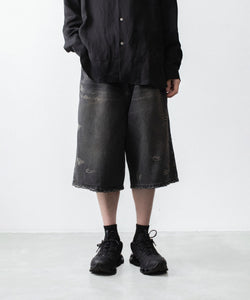 ssstein / シュタイン】BAGGY DENIM SHORTS - BLACK | 公式通販サイト