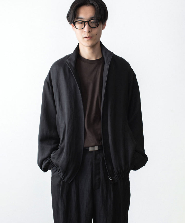 ssstein(シュタイン)のVIS/LI BRIGHT TWILL SHIRRED LIGHT ZIP JACKET - DARK CHARCOALの公式通販サイトsession福岡セレクトショップ