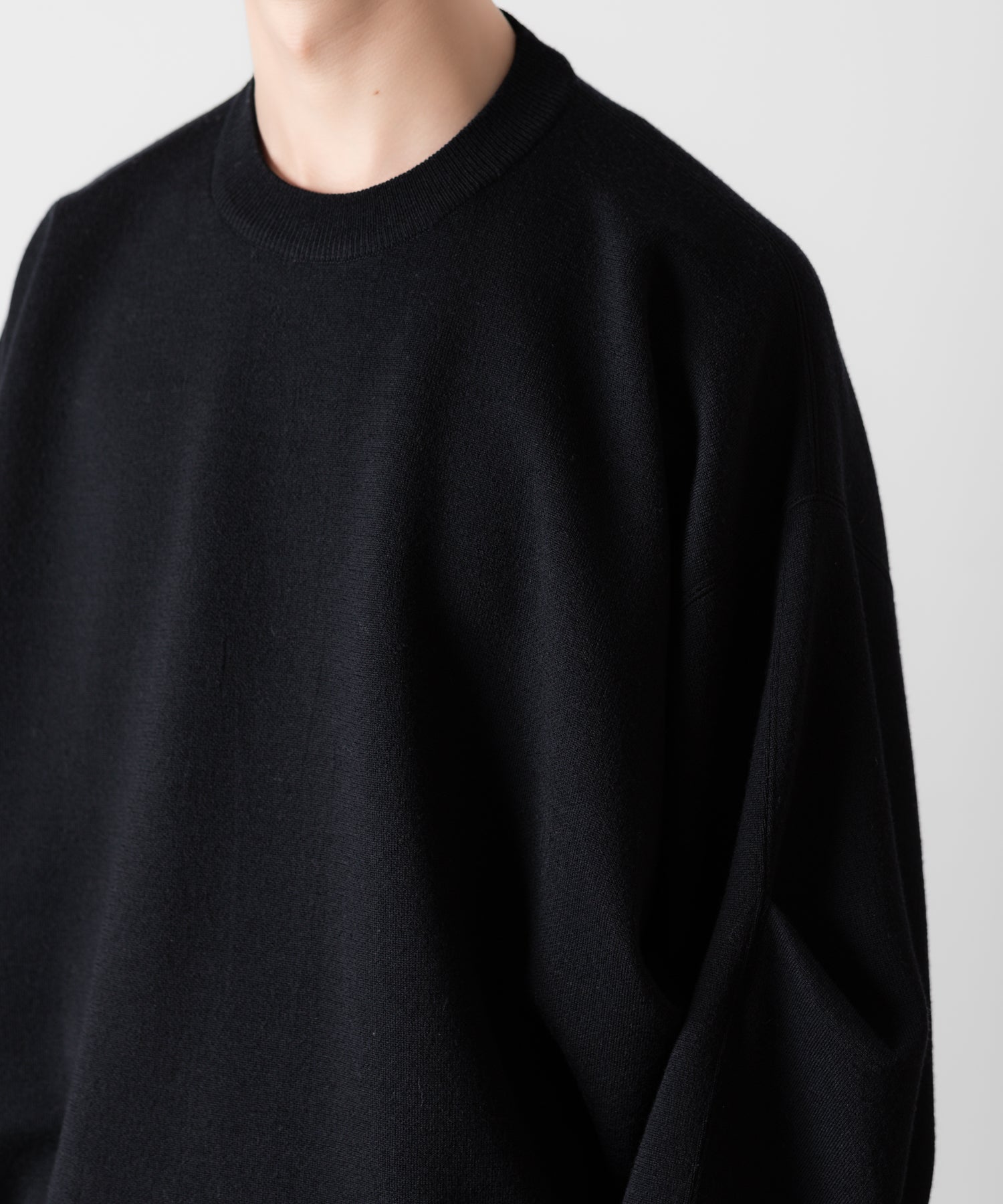 ssstein(シュタイン)のOVERSIZED DOUBLE KNIT REVERSIBLE LS - BLACK×BLACKの公式通販サイトsession福岡セレクトショップ